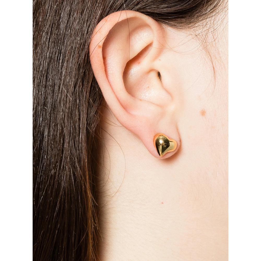 Kate Spade Heart-Shaped Gold-Tone Earrings — Gold, view 2