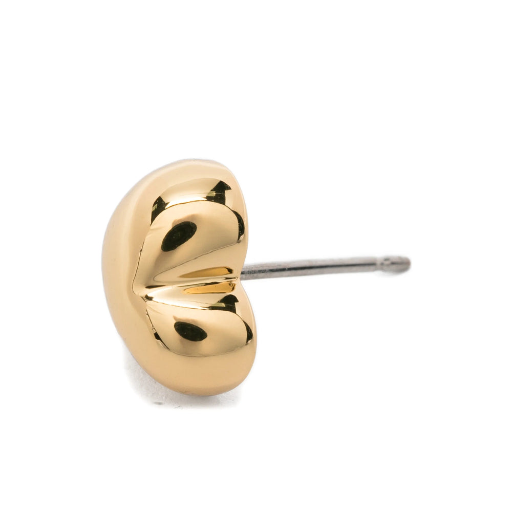 Kate Spade Heart-Shaped Gold-Tone Earrings — Gold, view 3