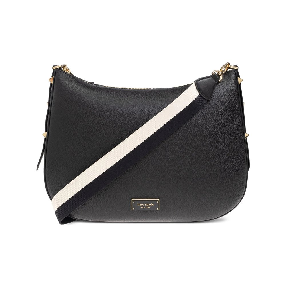 Kate Spade Calf Leather Shoulder Bag — Black by Kate Spade
