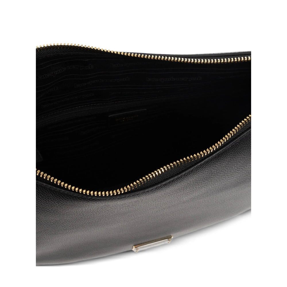 Kate Spade Calf Leather Shoulder Bag — Black, view 4