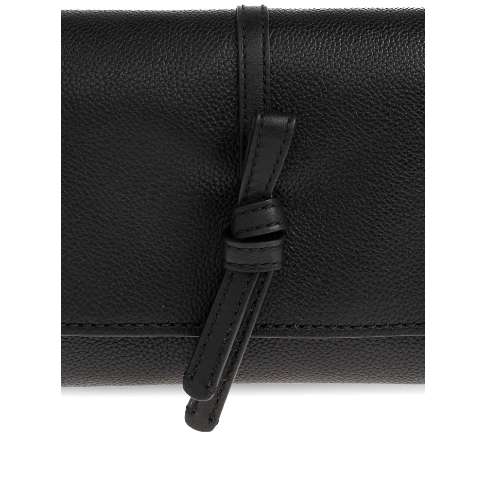 Kate Spade Foldover Calf Leather Shoulder Bag — Black, view 6