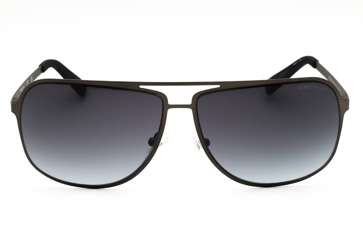 Kenneth Cole New York KC00022 Gradient Smoke Aviator Sunglasses — Gray, view 2