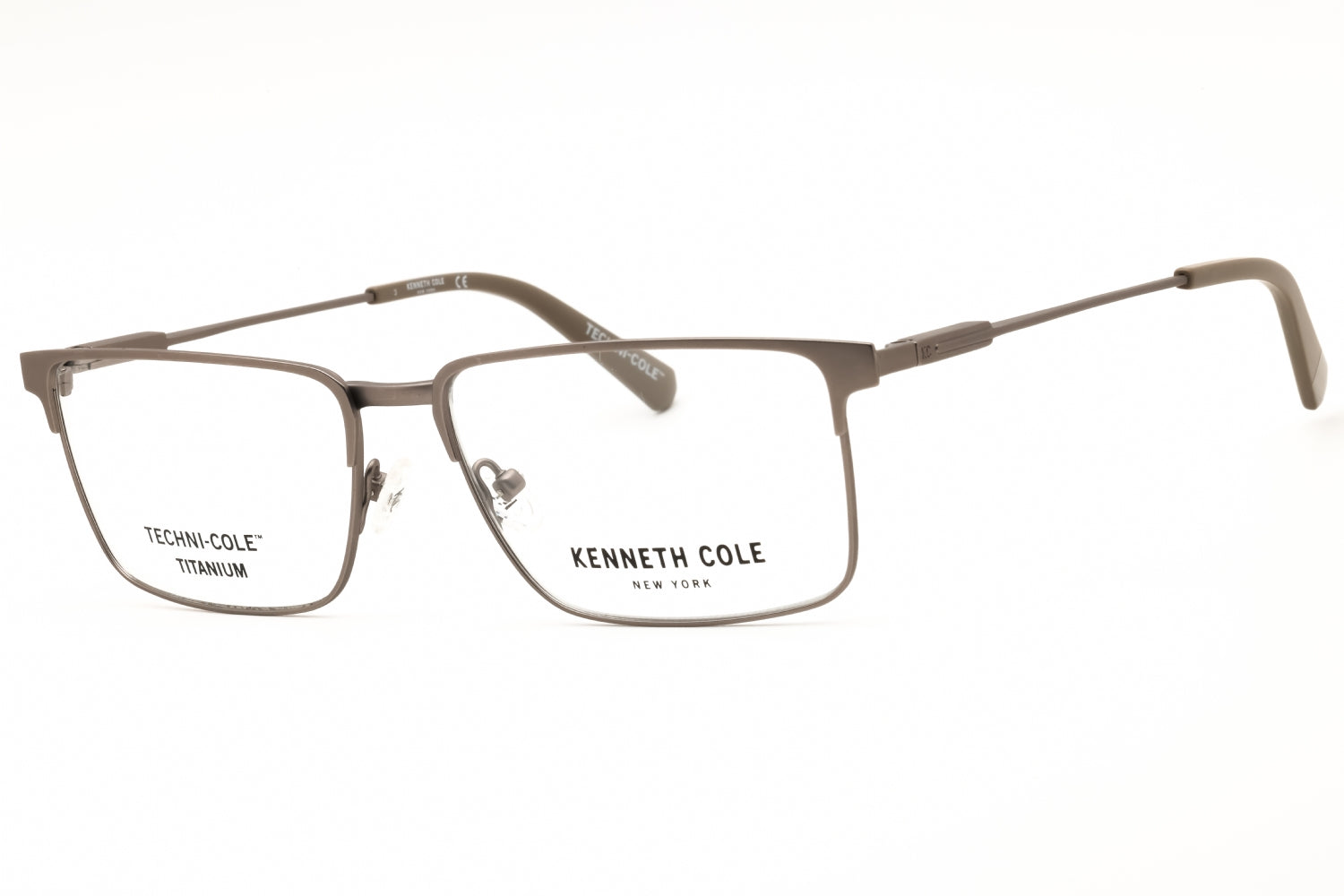 Kenneth Cole New York KC0346 Rectangular Titanium Eyeglasses — Grey by Kenneth Cole New York