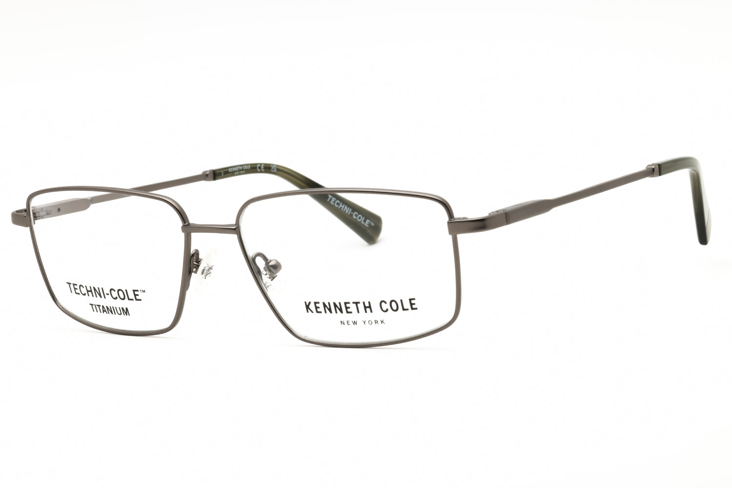 Kenneth Cole New York KC0356 Titanium Rectangular Eyeglasses — Gray by Kenneth Cole New York