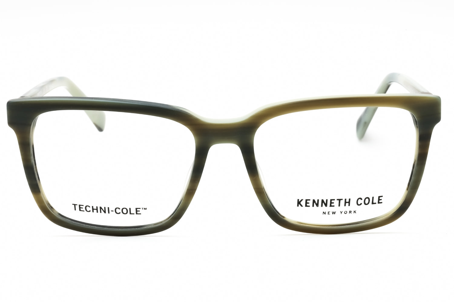 Kenneth Cole New York KC0360 Rectangular Acetate Eyeglasses — Green, view 2