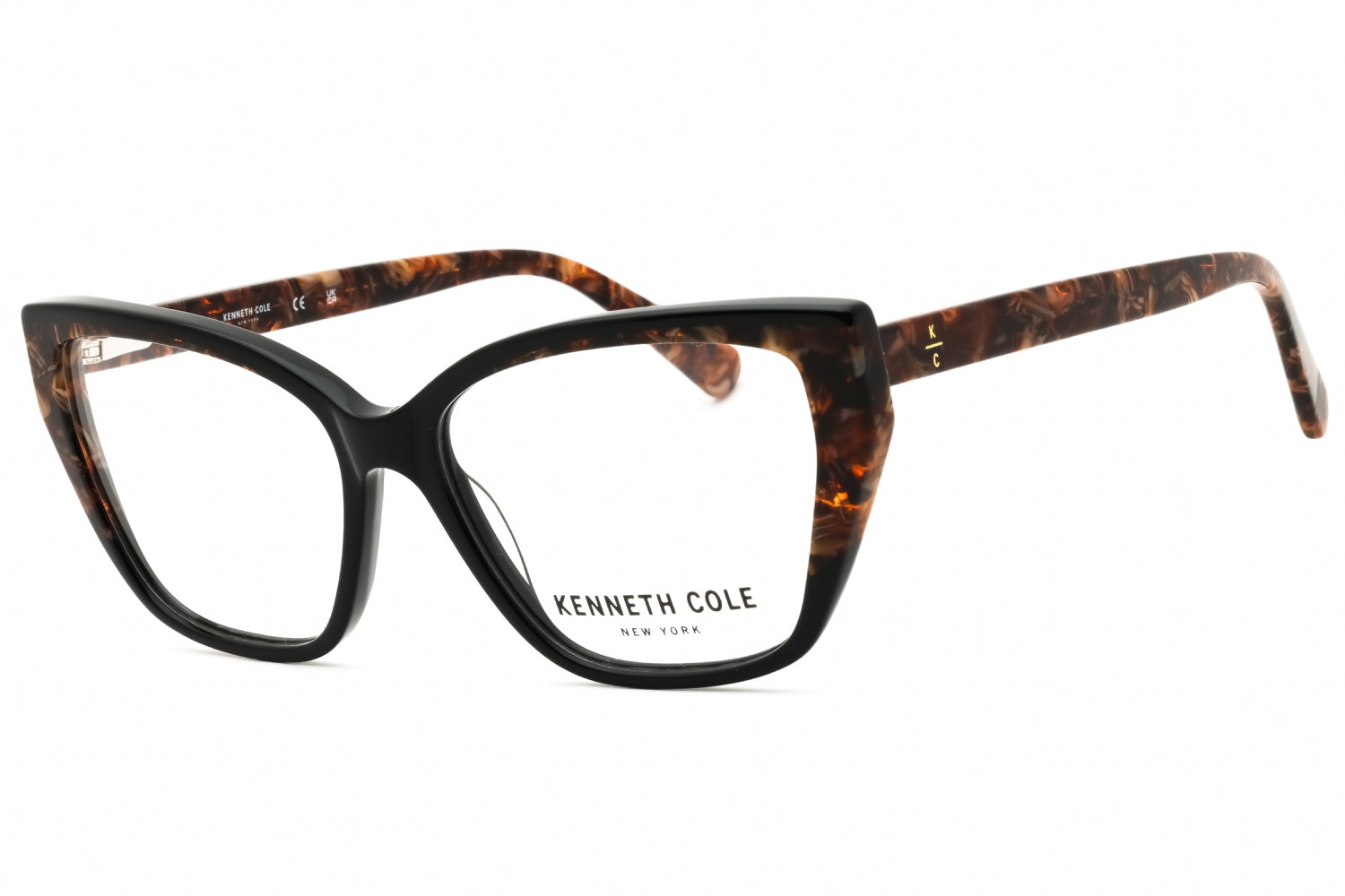 Kenneth Cole New York KC50014 Cat Eye Acetate Eyeglasses — Black by Kenneth Cole New York