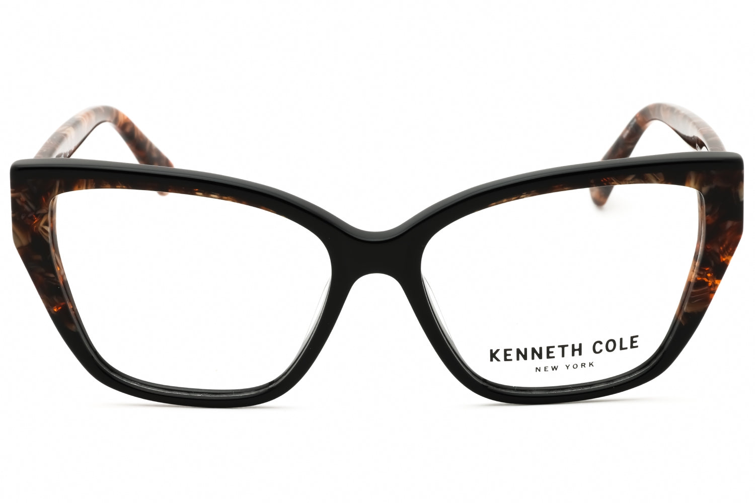 Kenneth Cole New York KC50014 Cat Eye Acetate Eyeglasses — Black, view 2