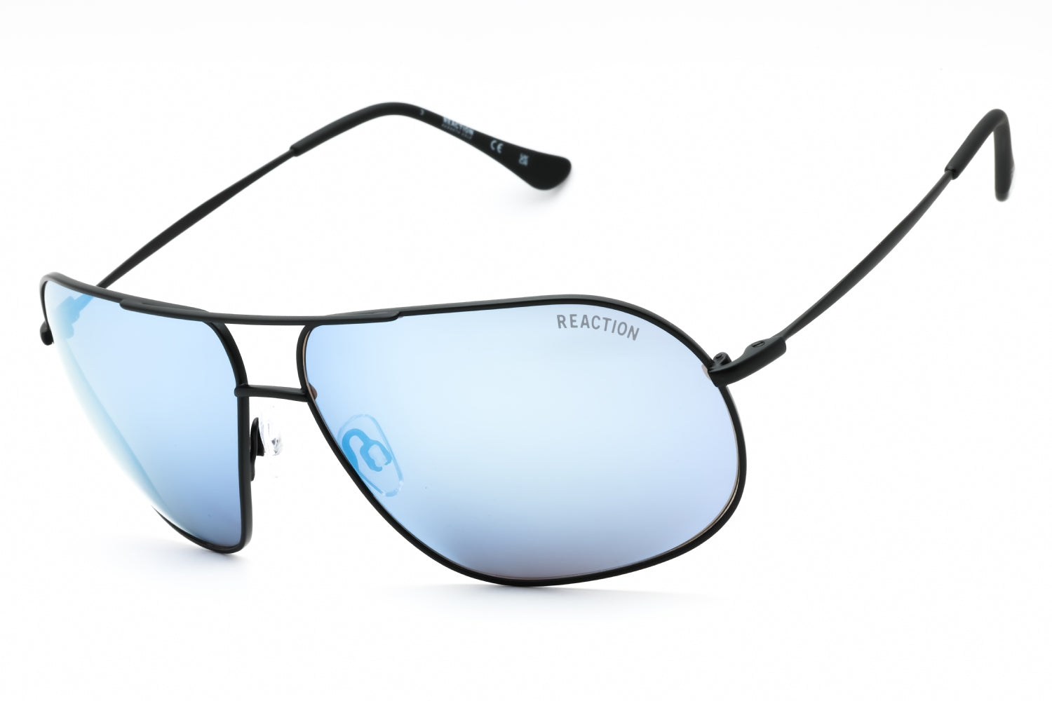 Kenneth Cole Reaction KC2984 Blue Mirror Lens Sunglasses — Black by Kenneth Cole Reaction