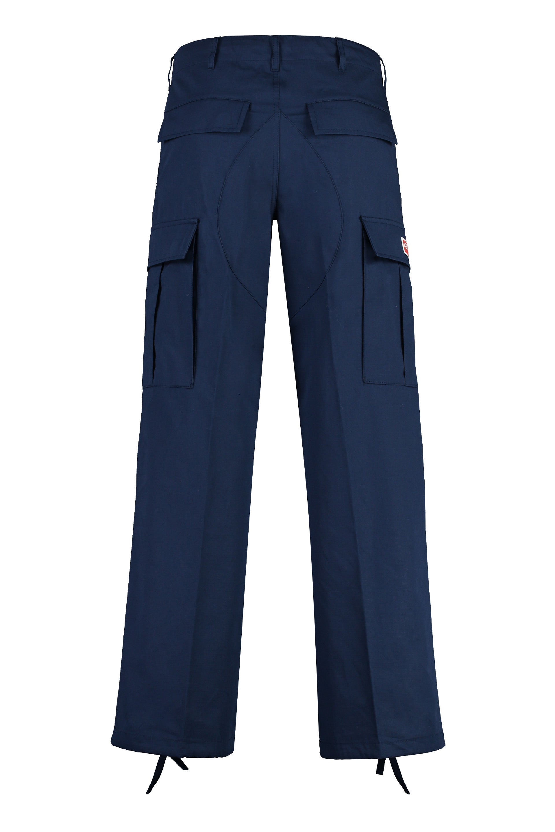 Kenzo Cotton Cargo Pants — Navy, view 2