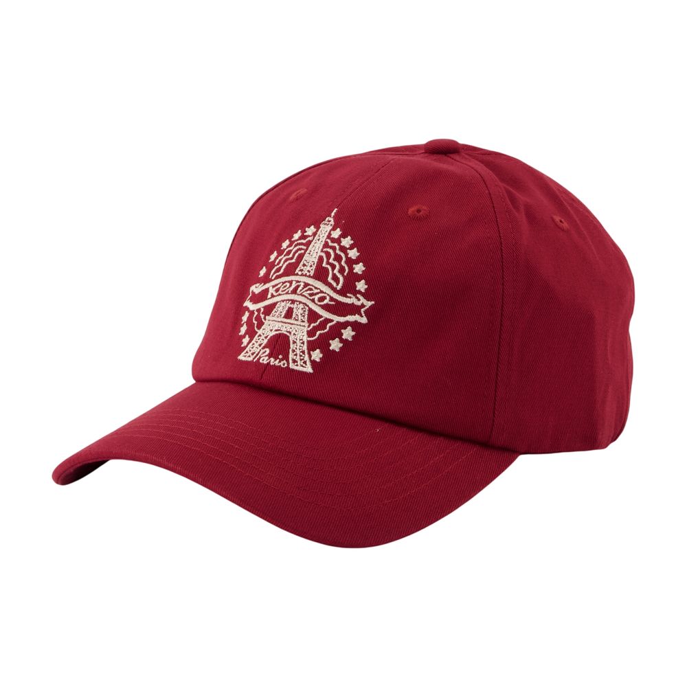 Kenzo FG68AC701F40 Embroidered Logo Baseball Cap — Red by Kenzo