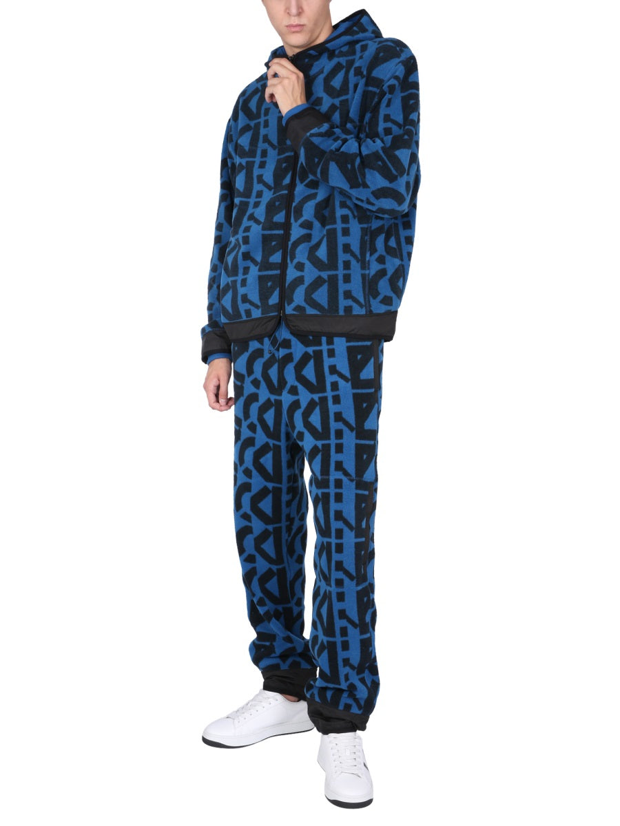 Kenzo Monogram Logo Jogger — Blue, view 4