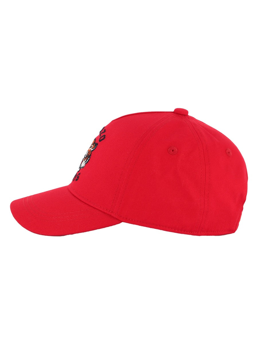 Kenzo K60880K_997 Cotton Beanie — Red, view 2