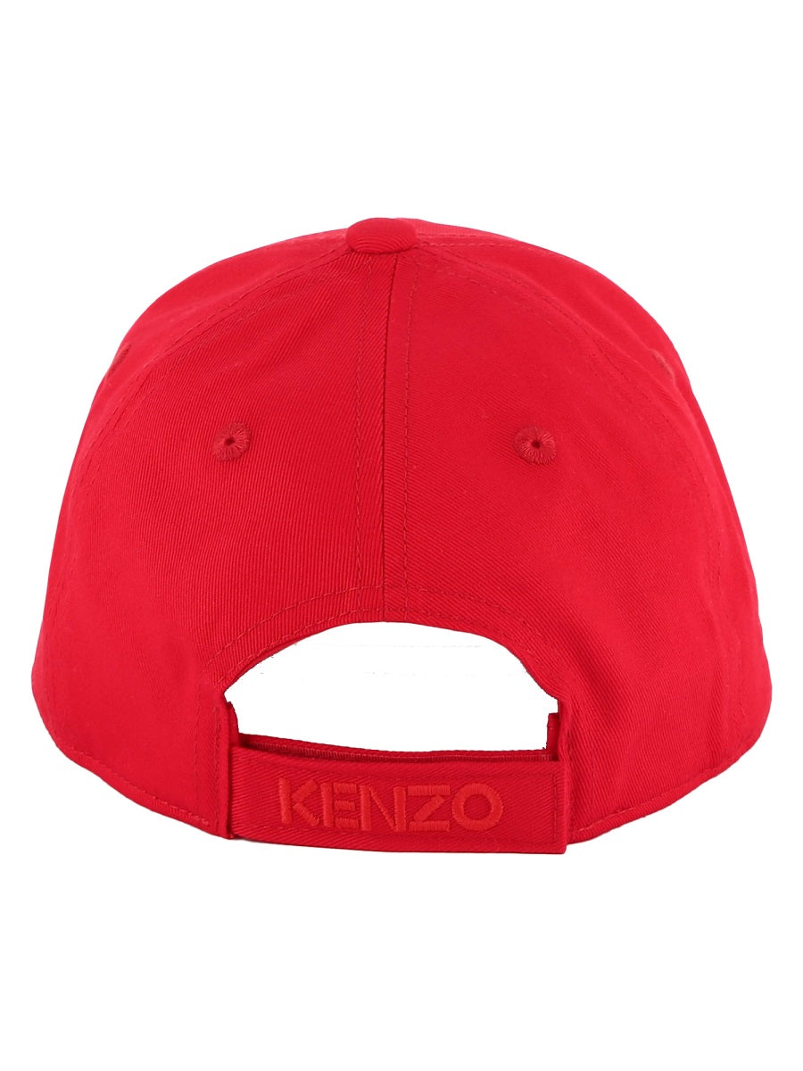 Kenzo K60880K_997 Cotton Beanie — Red, view 3