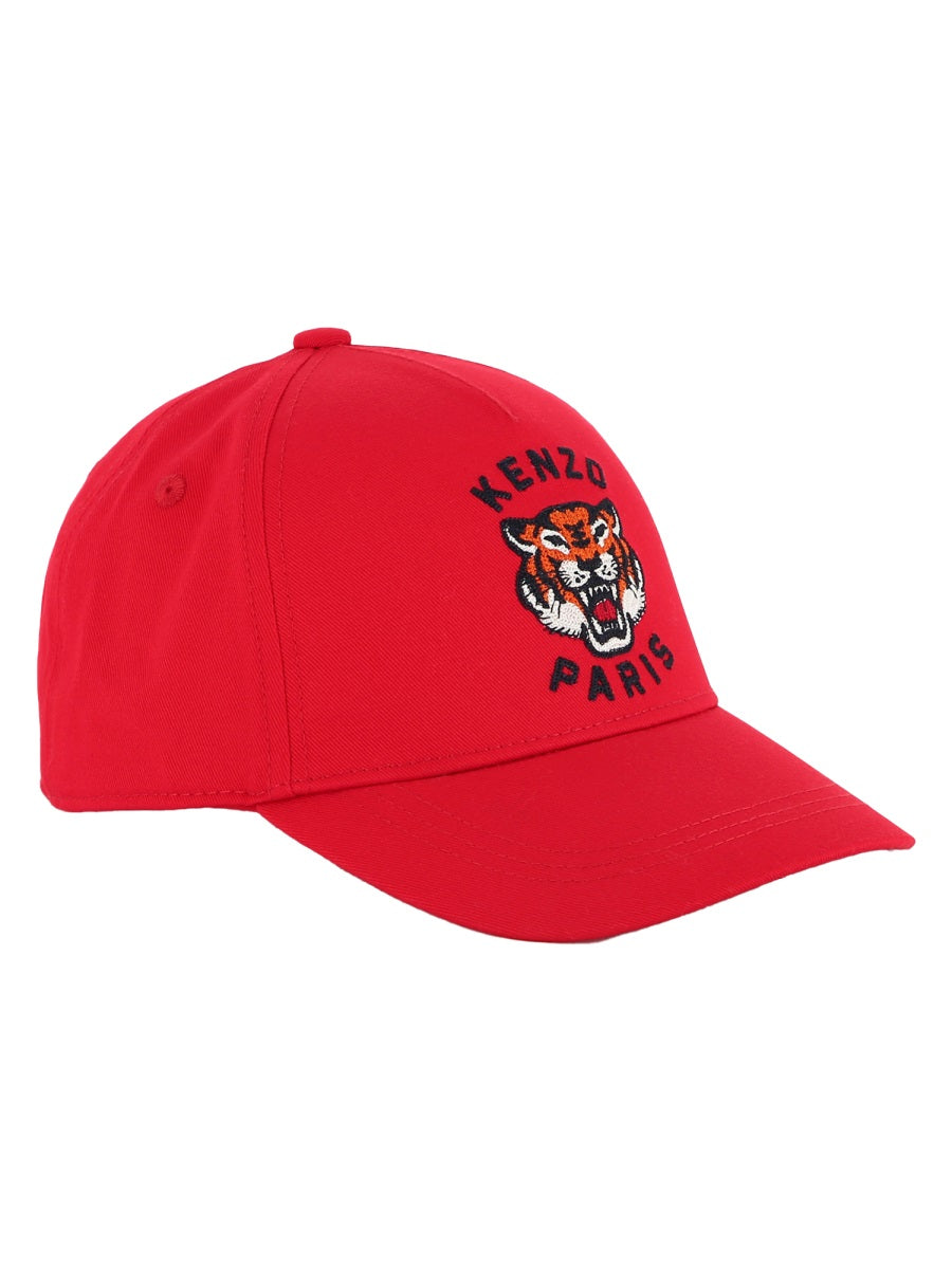 Kenzo K60880K_997 Cotton Beanie — Red, view 4