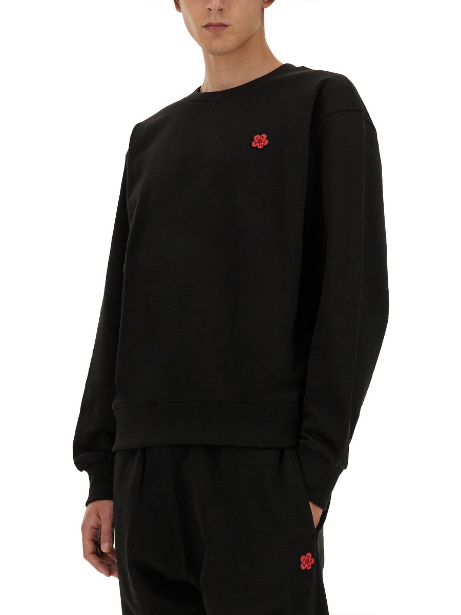 Kenzo Boke Flower Sweatshirt — Black, view 3