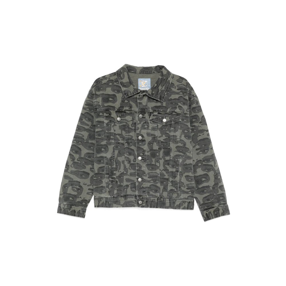 Kidsuper Camouflage Cotton Jacket — Gray by Kidsuper