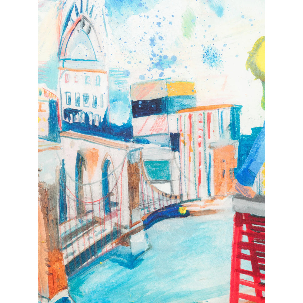 Kidsuper Studios Scarf — Blue, view 3