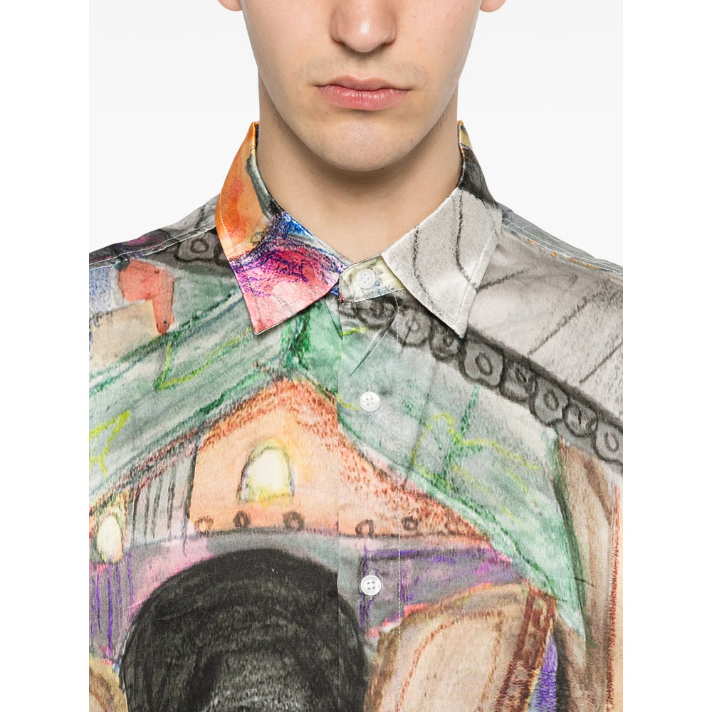 Kidsuper Multi Shirt — Gray, view 4