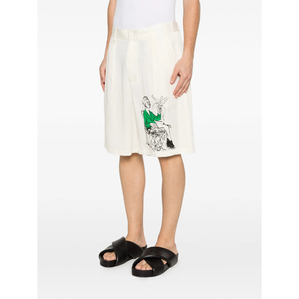Kidsuper Tailored Tencel Shorts — Beige, view 5