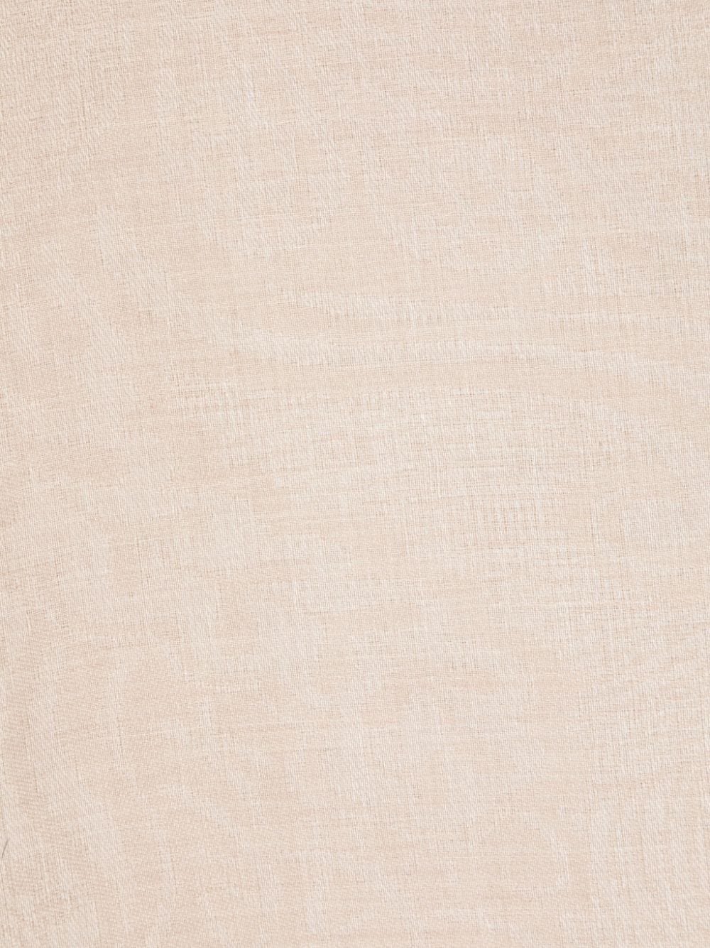 Kiton Wool-Cashmere-Silk Blend Scarf — Beige, view 2