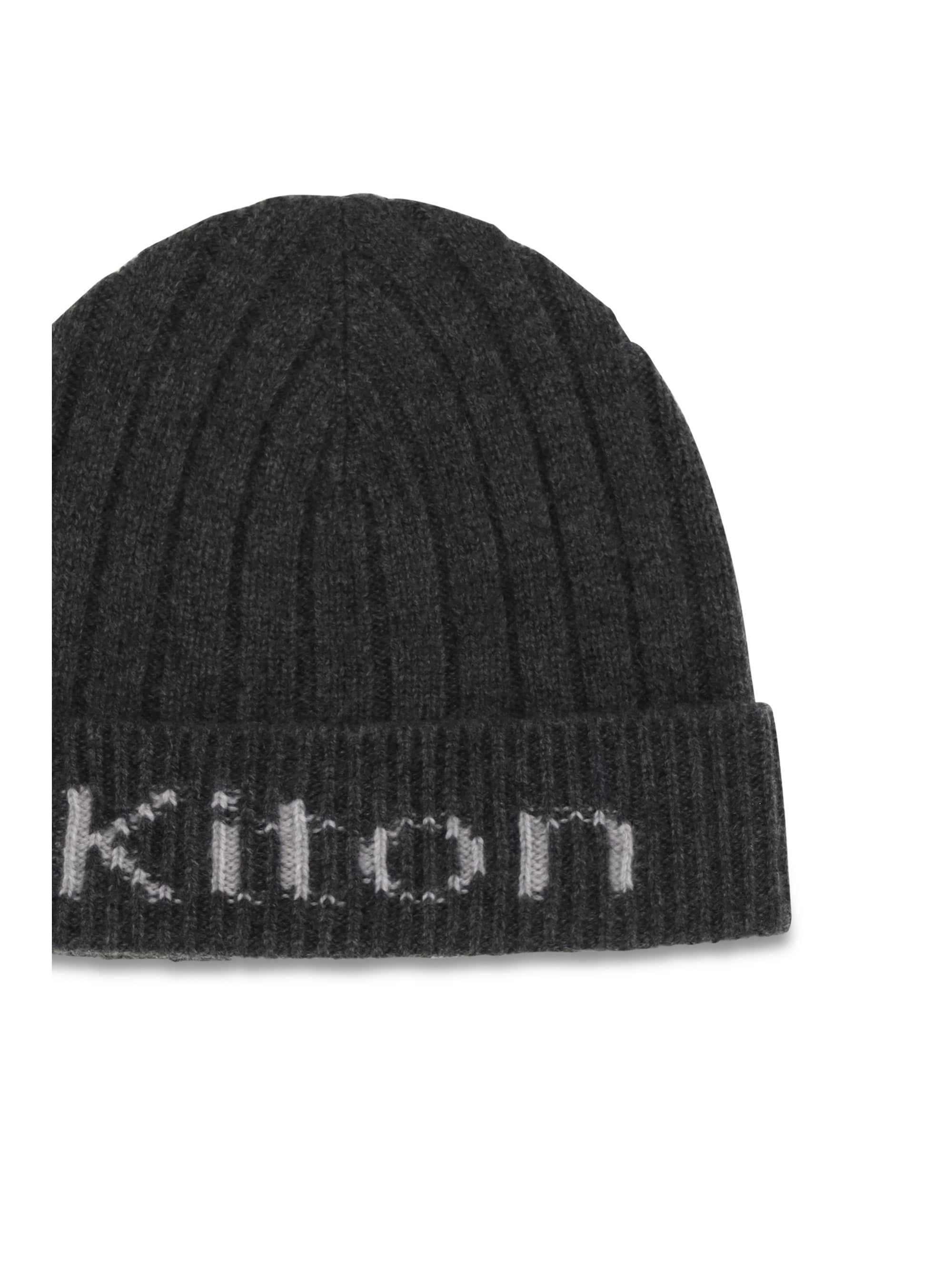 Kiton UCPL003K0235L03 Merino Wool Ribbed Knit Beanie — Gray by Kiton