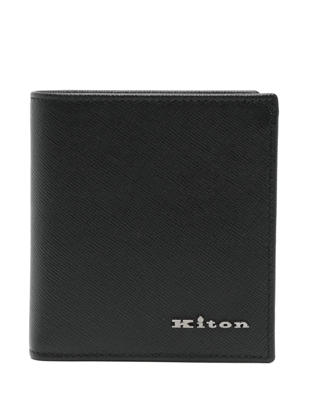 Kiton Logo-Lettering Wallet — Black by Kiton