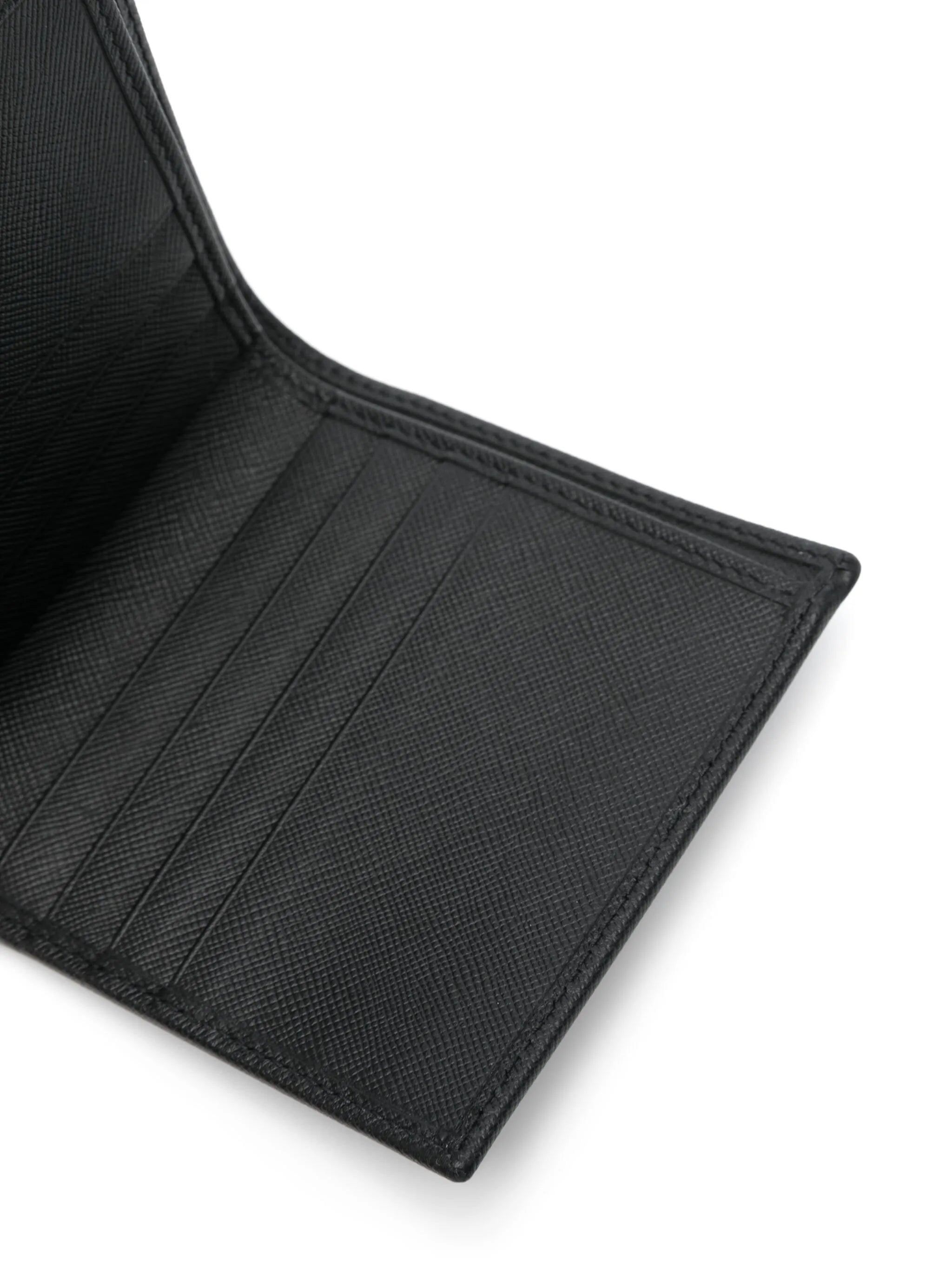 Kiton Logo-Lettering Wallet — Black, view 3