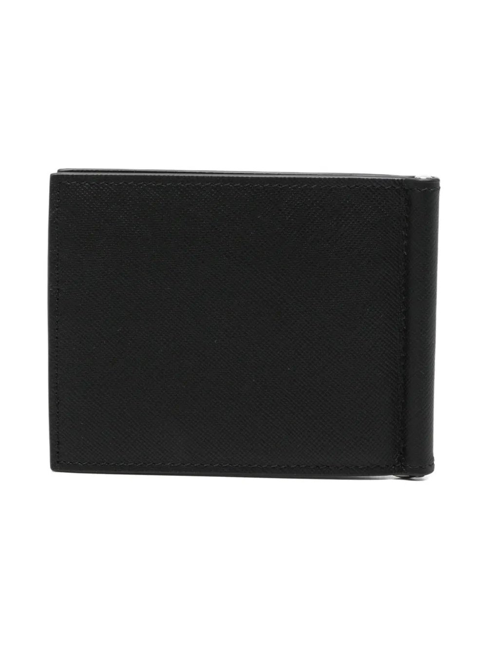 Kiton Calf Leather Wallet — Black, view 2