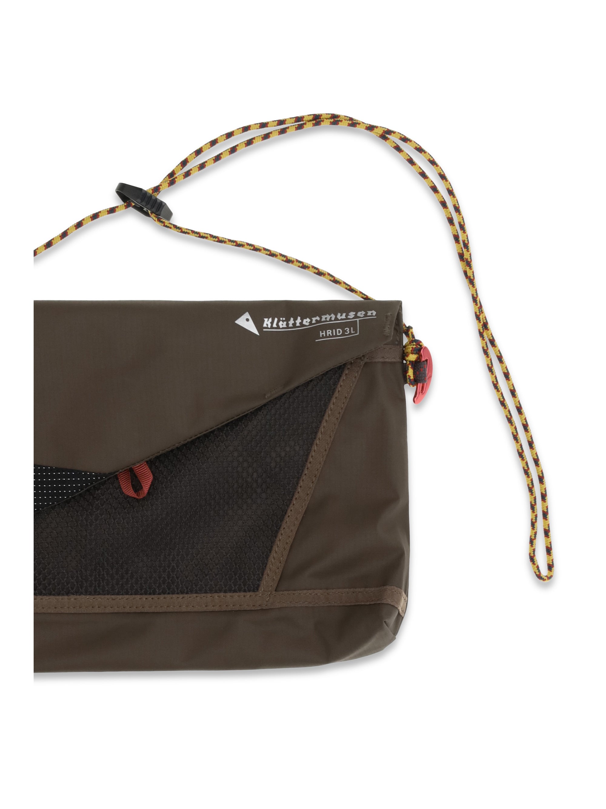 KläTtermusen Waterproof Recycled Nylon Pouch — Brown, view 3