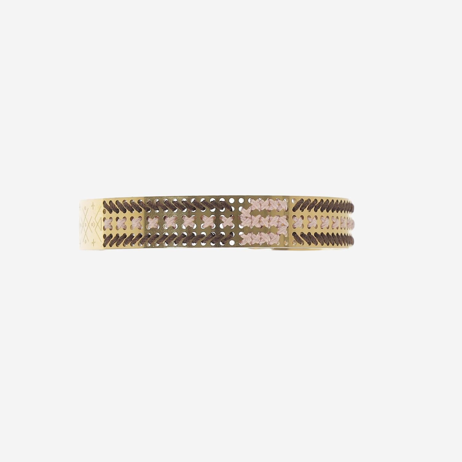 L'Eight Studio Embroidered Steel Bracelet — Multicolor by L'Eight Studio