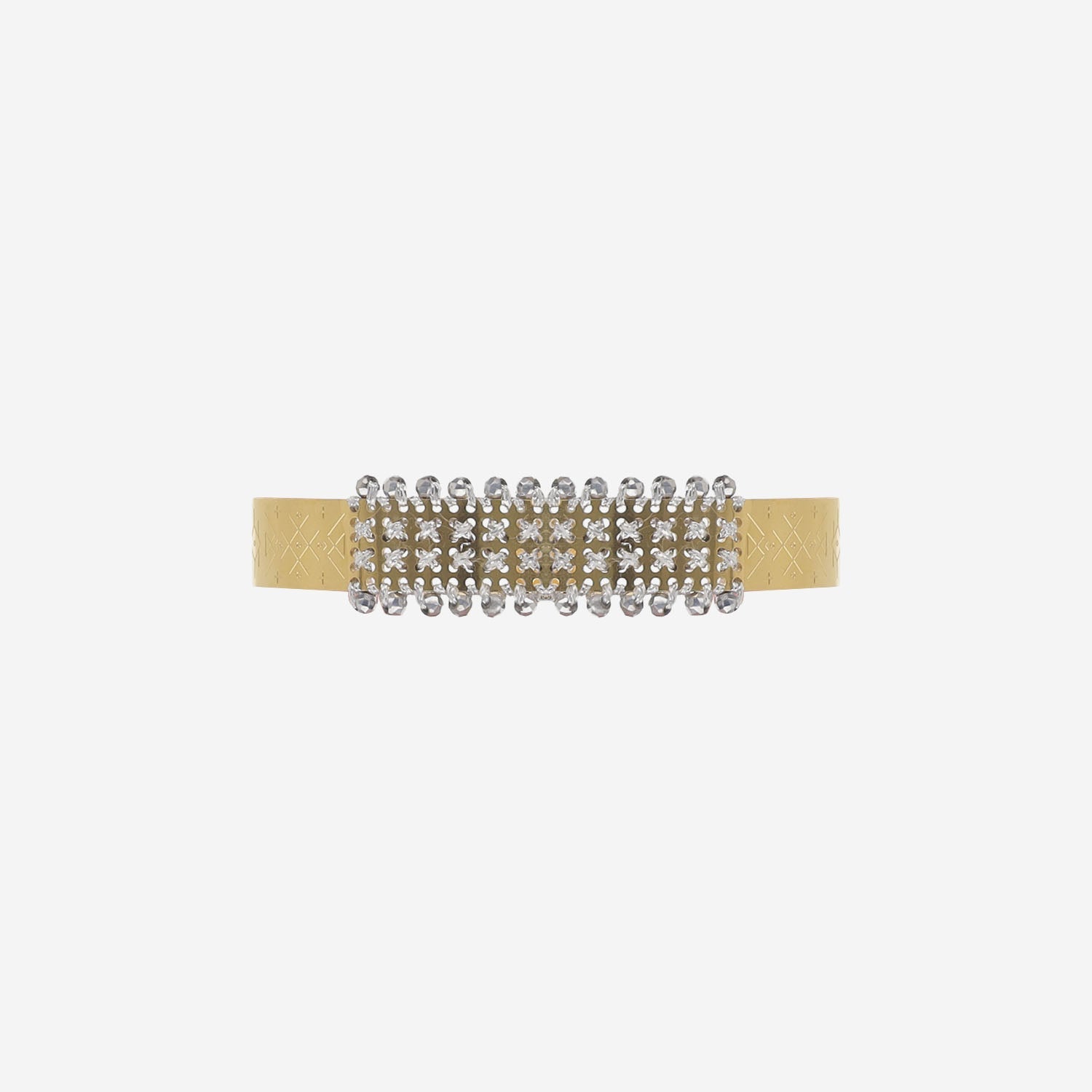 L'Eight Studio Micro-Stud Panel Bracelet — Silver by L'Eight Studio