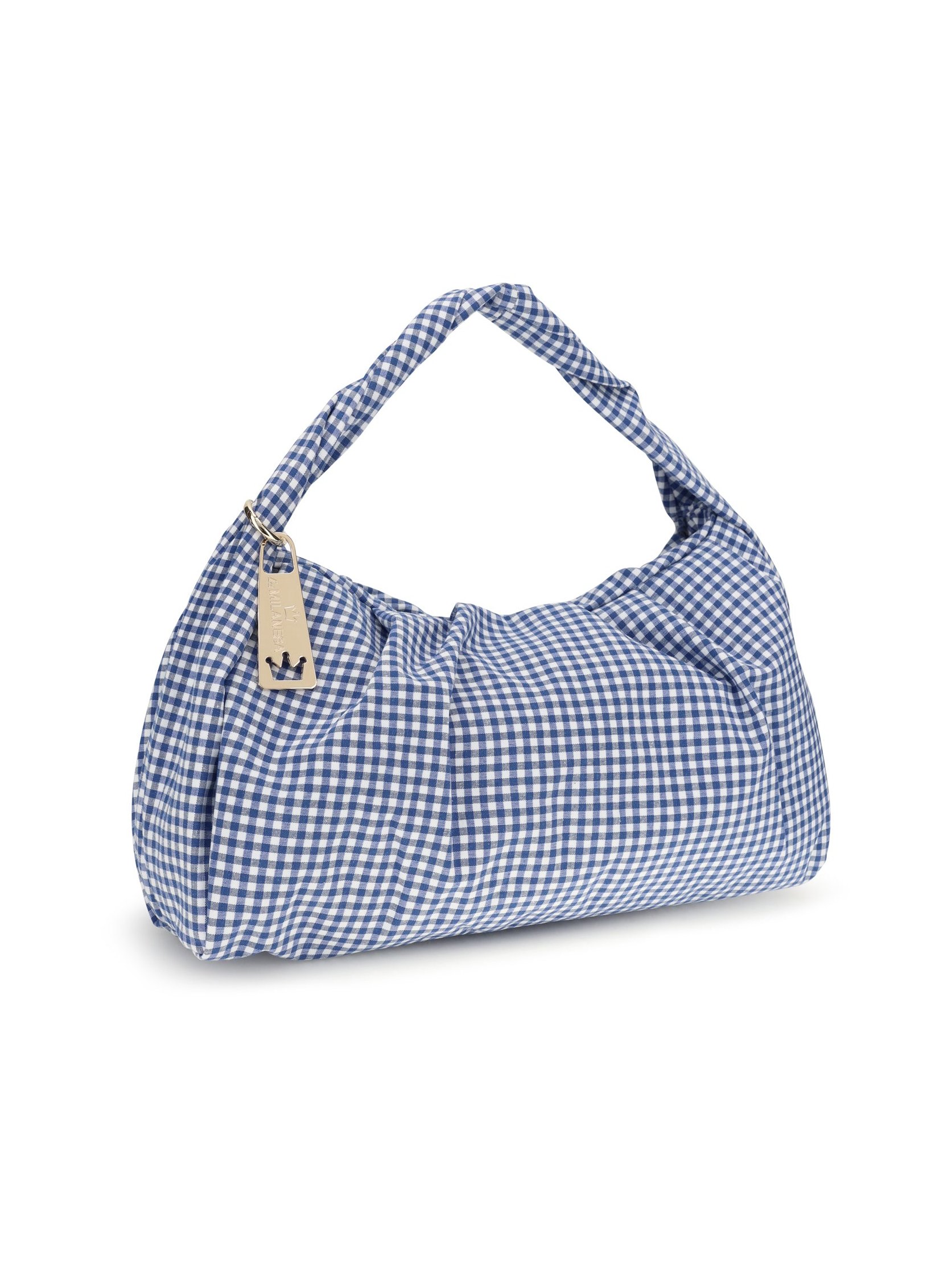 La Milanesa Aralia Shoulder Bag — Blue, view 2