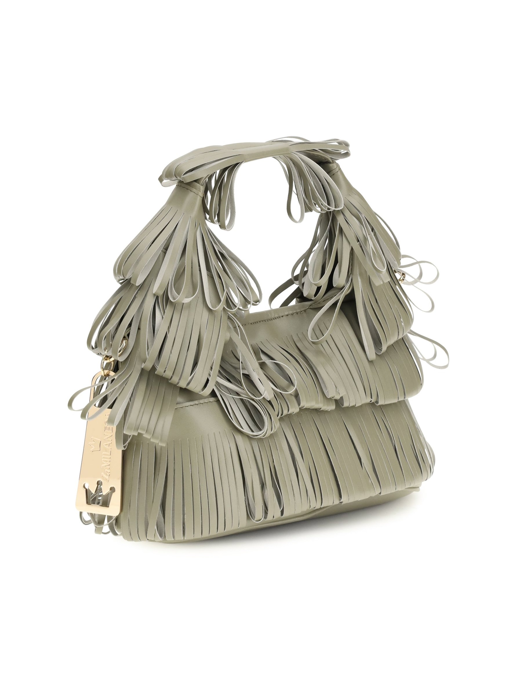 La Milanesa Capucine Shoulder Bag — Gray, view 3