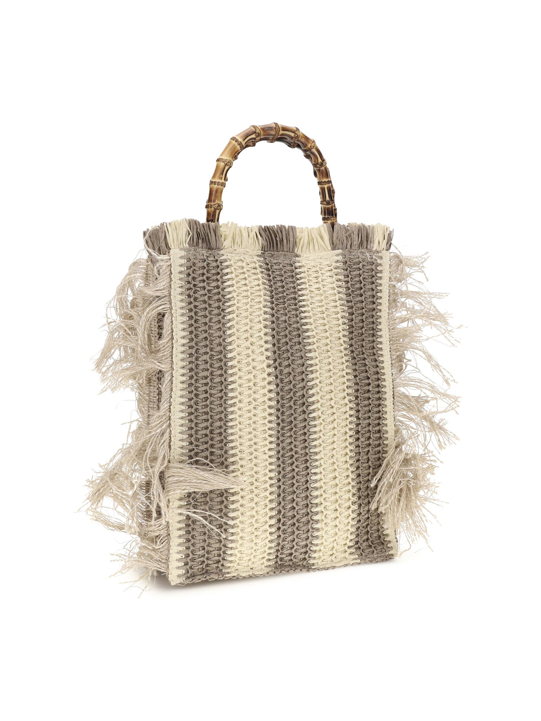 La Milanesa Lilium Tote Bag — Beige, view 3