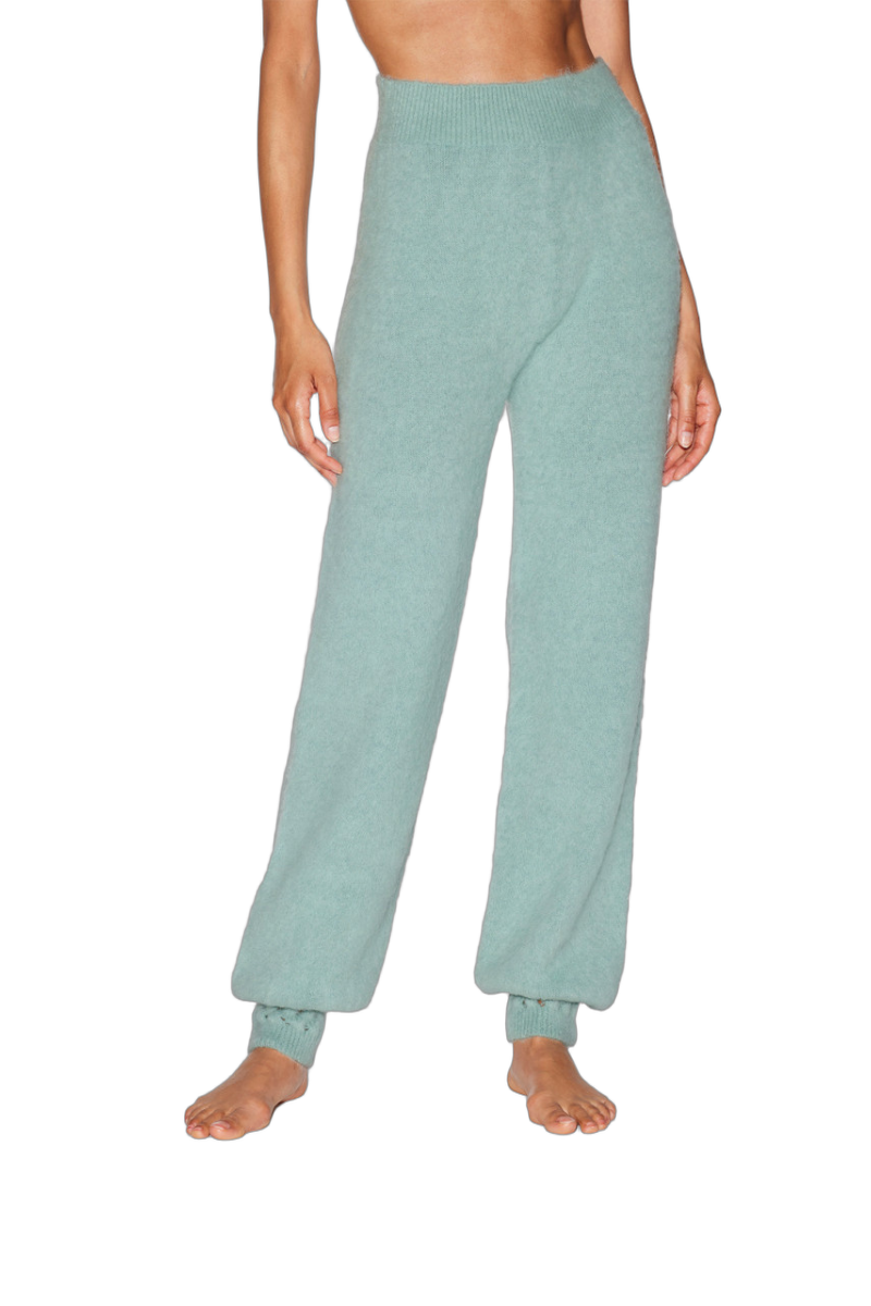 La Perla Fluffy Cocoon Trousers — Green by La Perla