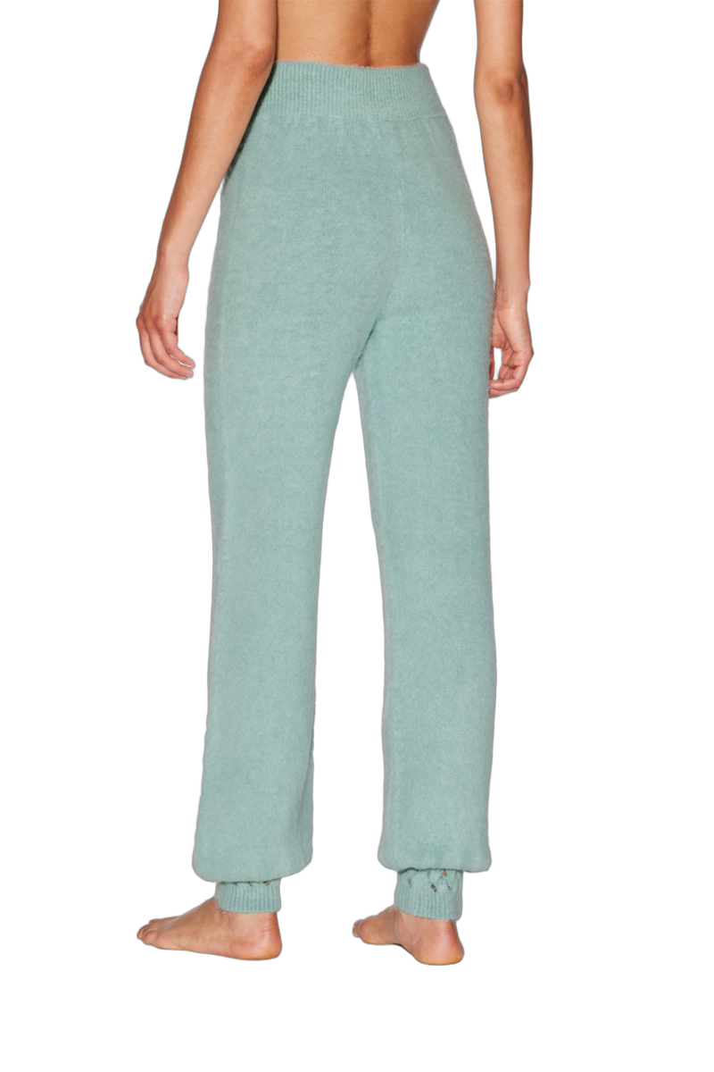 La Perla Fluffy Cocoon Trousers — Green, view 2
