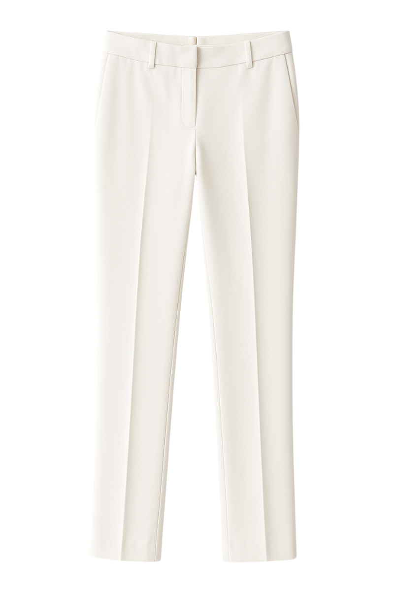 La Perla Pleated Trousers — Ivory by La Perla