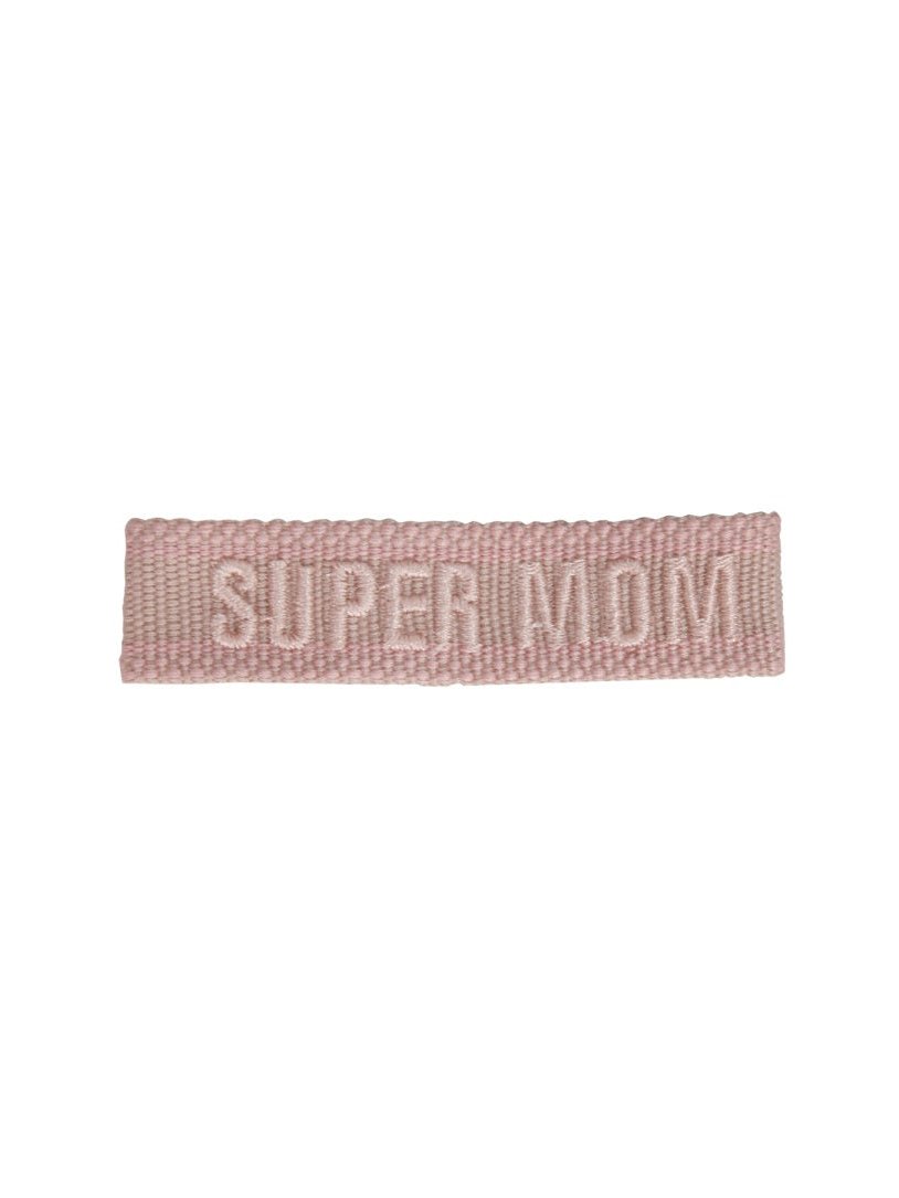 Label K Braided Fabric with Embroidery Bracelet — Pink by Label K