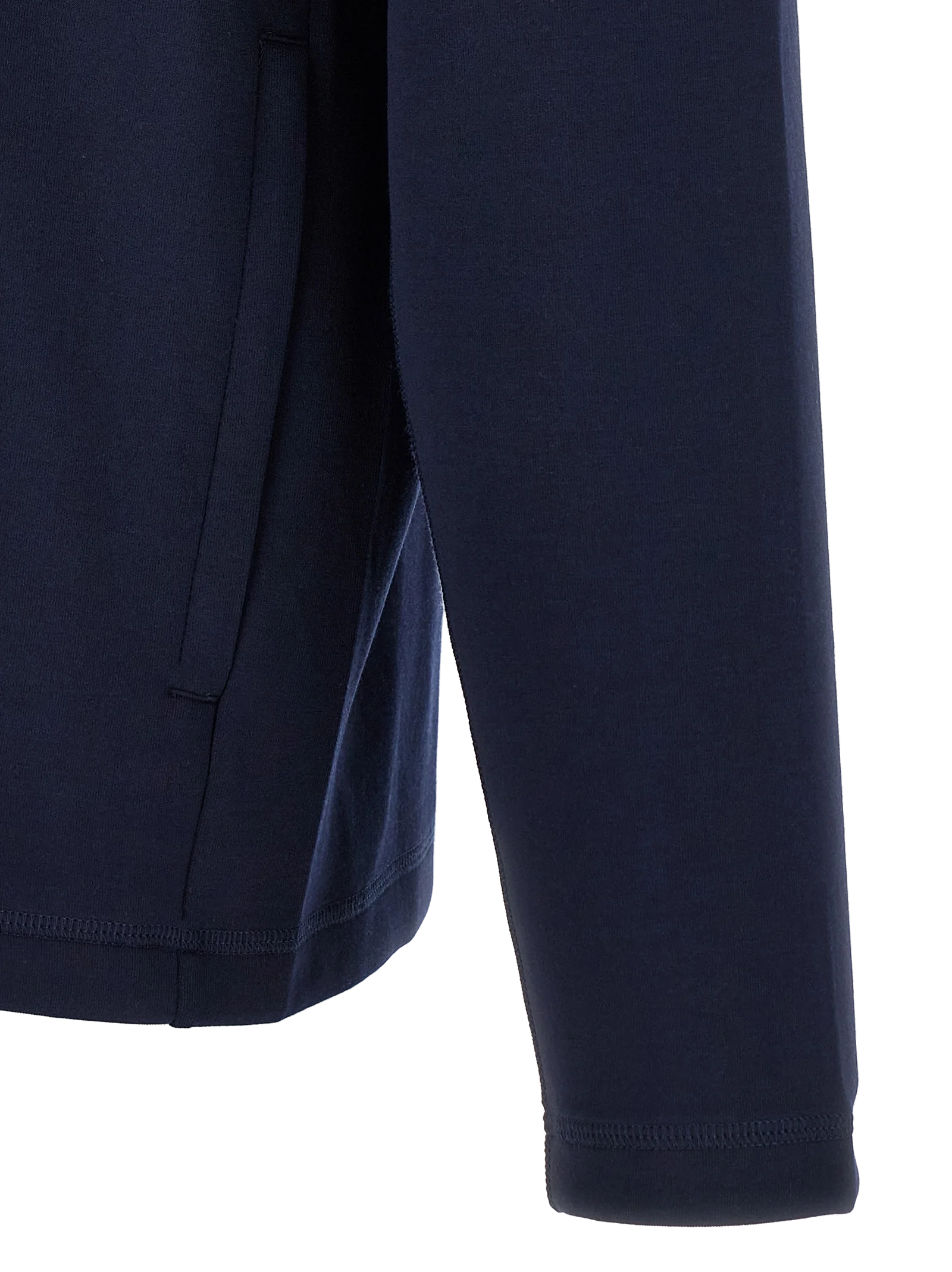 Lacoste Zip-Through Polyester Hoodie — Blue, view 4