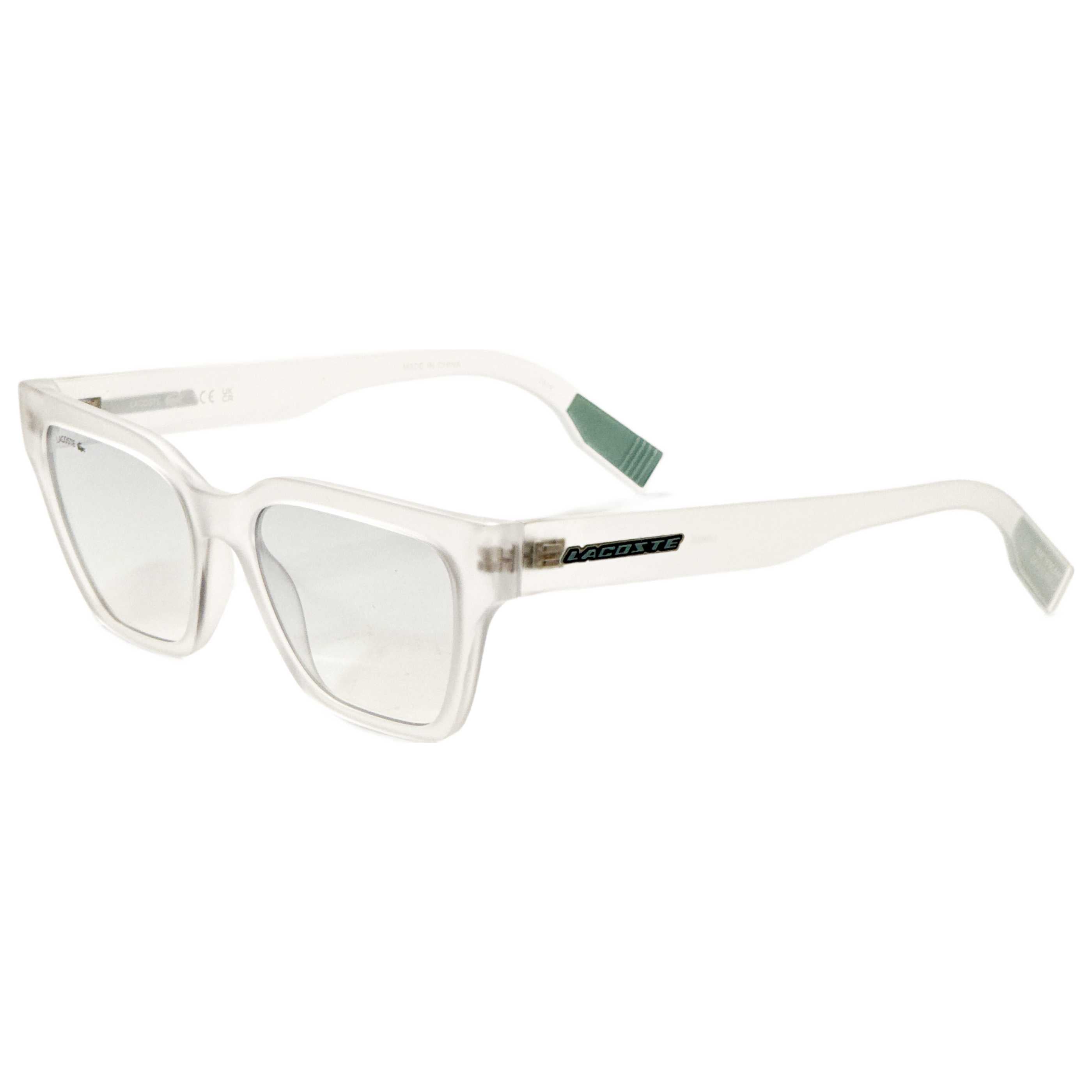 Lacoste L6002S970 Frosted Clear Sunglasses — Clear by Lacoste