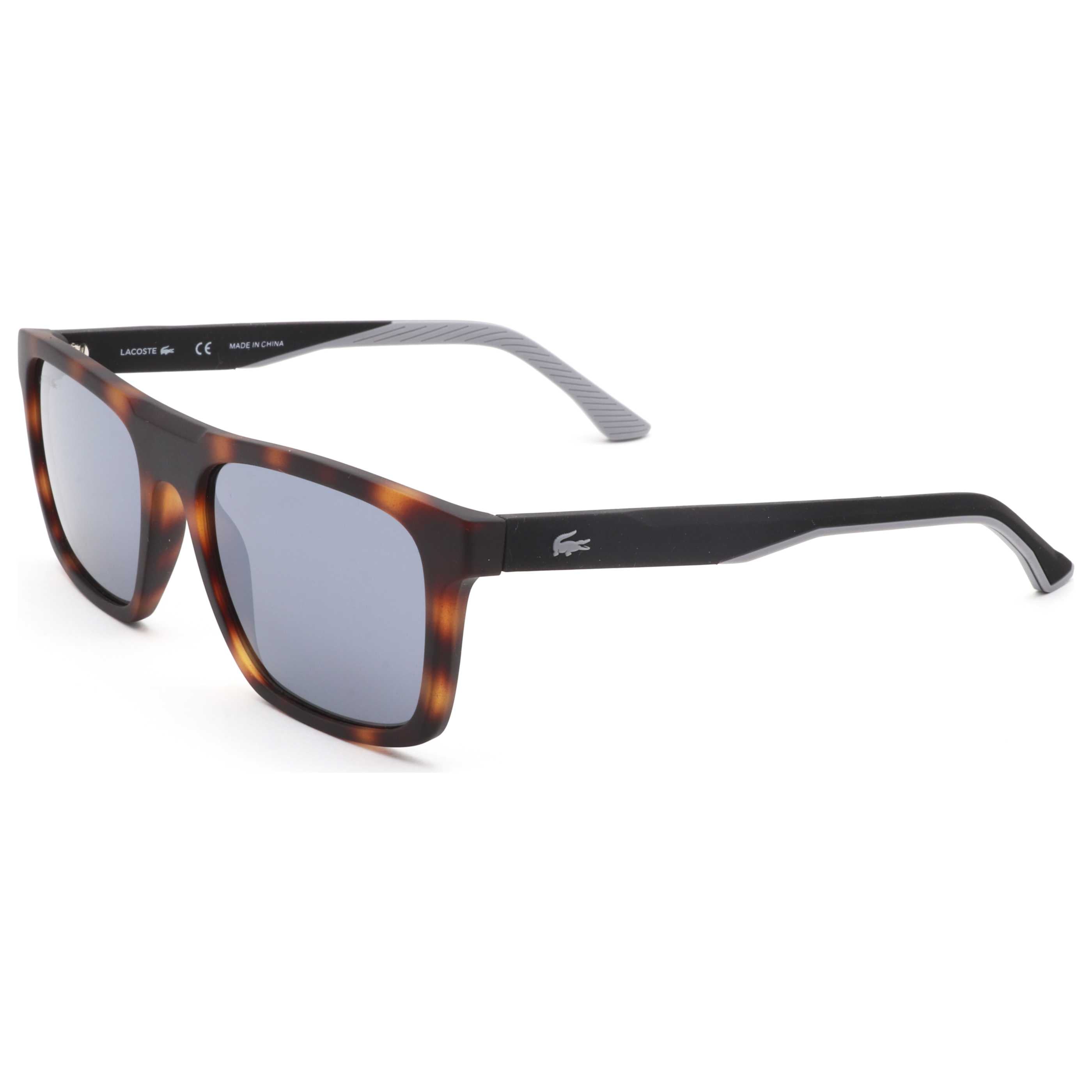 Lacoste L957S23056 Matte Havana Acetate Sunglasses — Brown by Lacoste