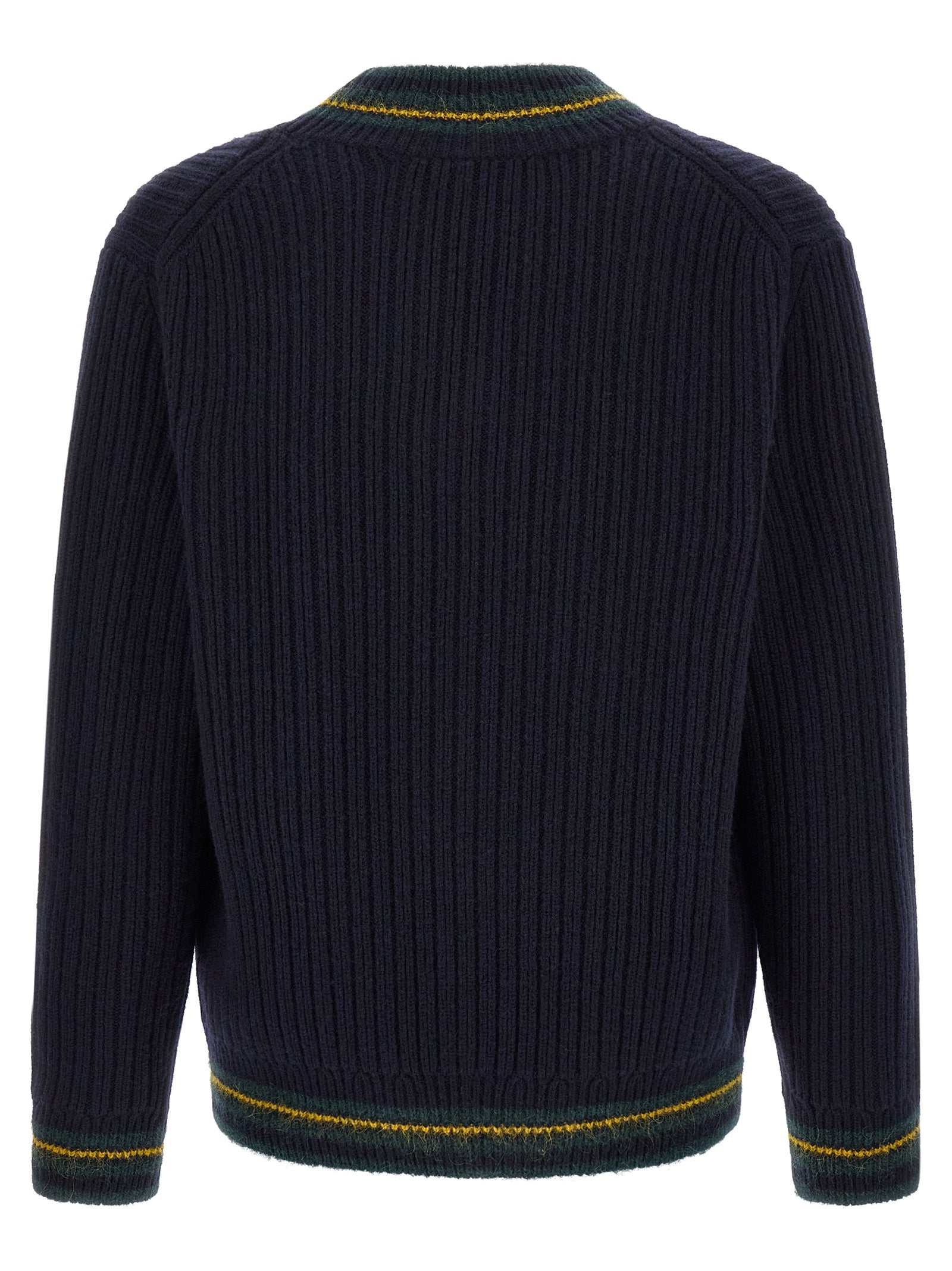 Lacoste Wool-Blend V-Neck Sweater — Blue, view 2