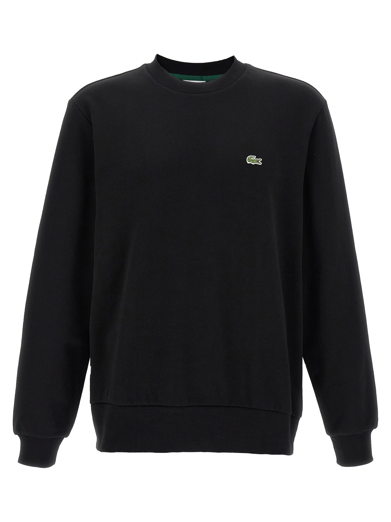 Lacoste Cotton Fleece Sweatshirt — Black by Lacoste