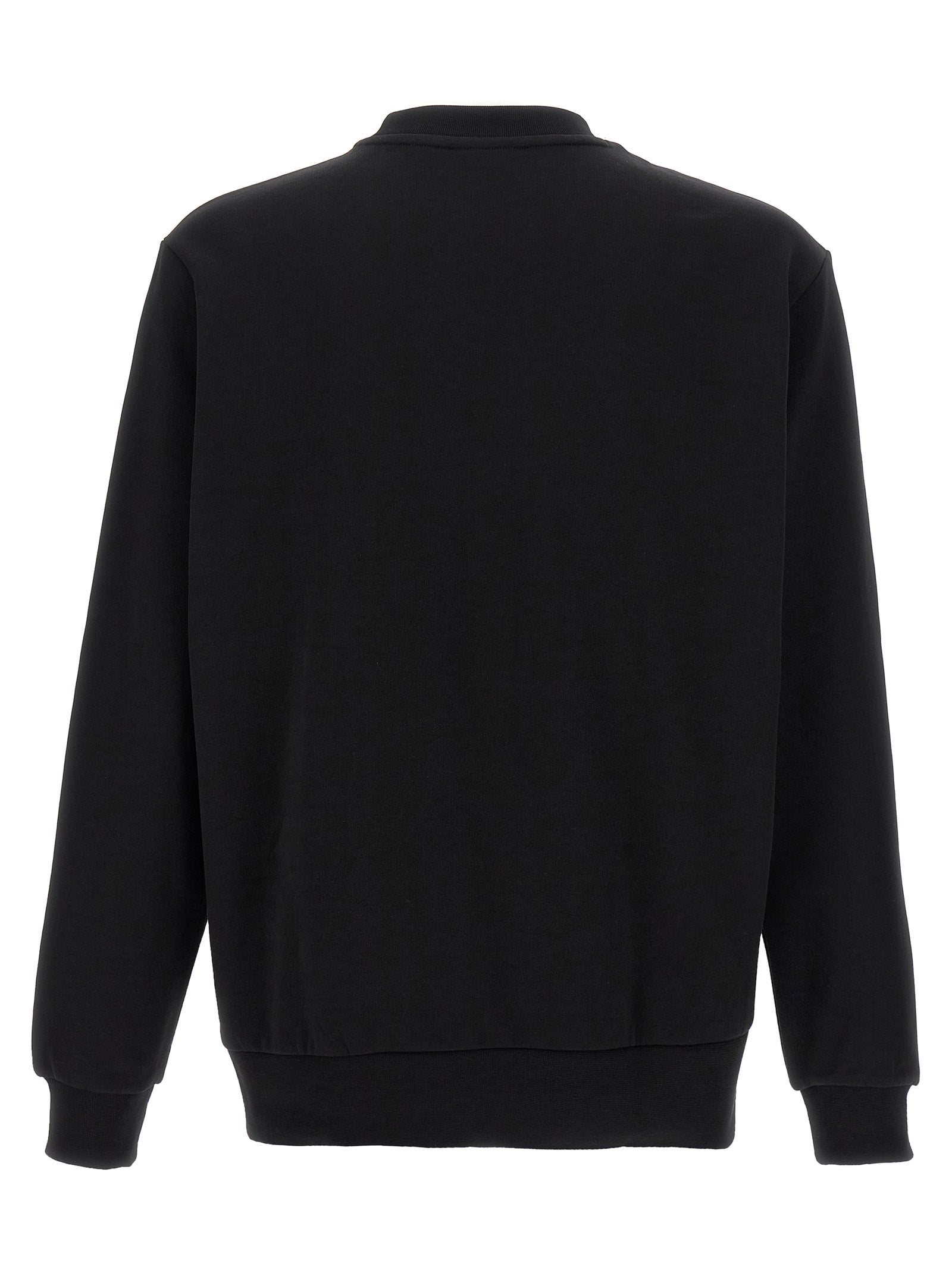 Lacoste Cotton Fleece Sweatshirt — Black, view 2