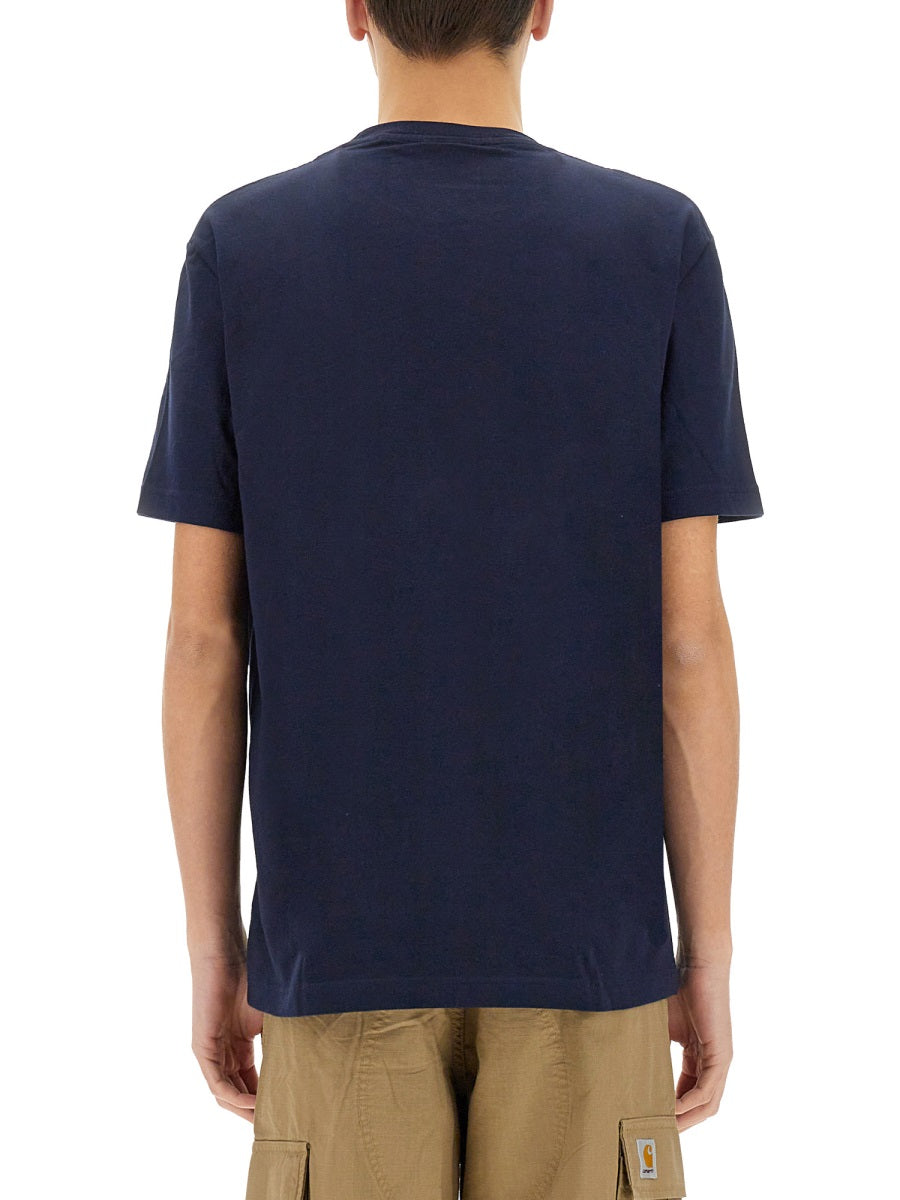 Lacoste Cotton Print T-Shirt — Blue by Lacoste