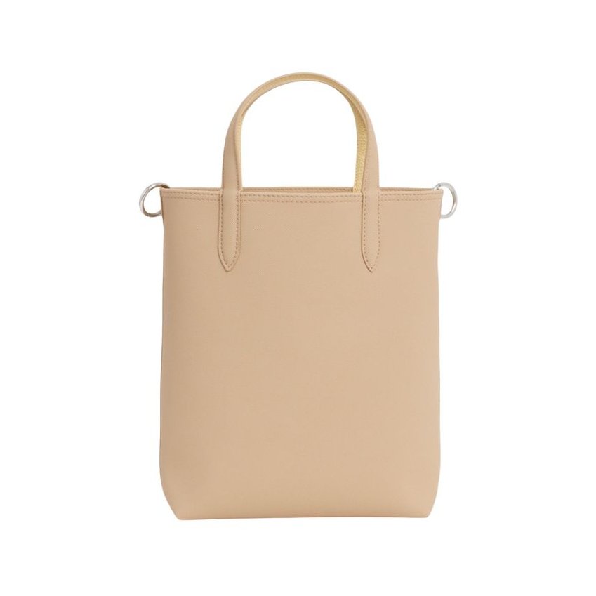 Lacoste Leather Tote Bag — Beige, view 2