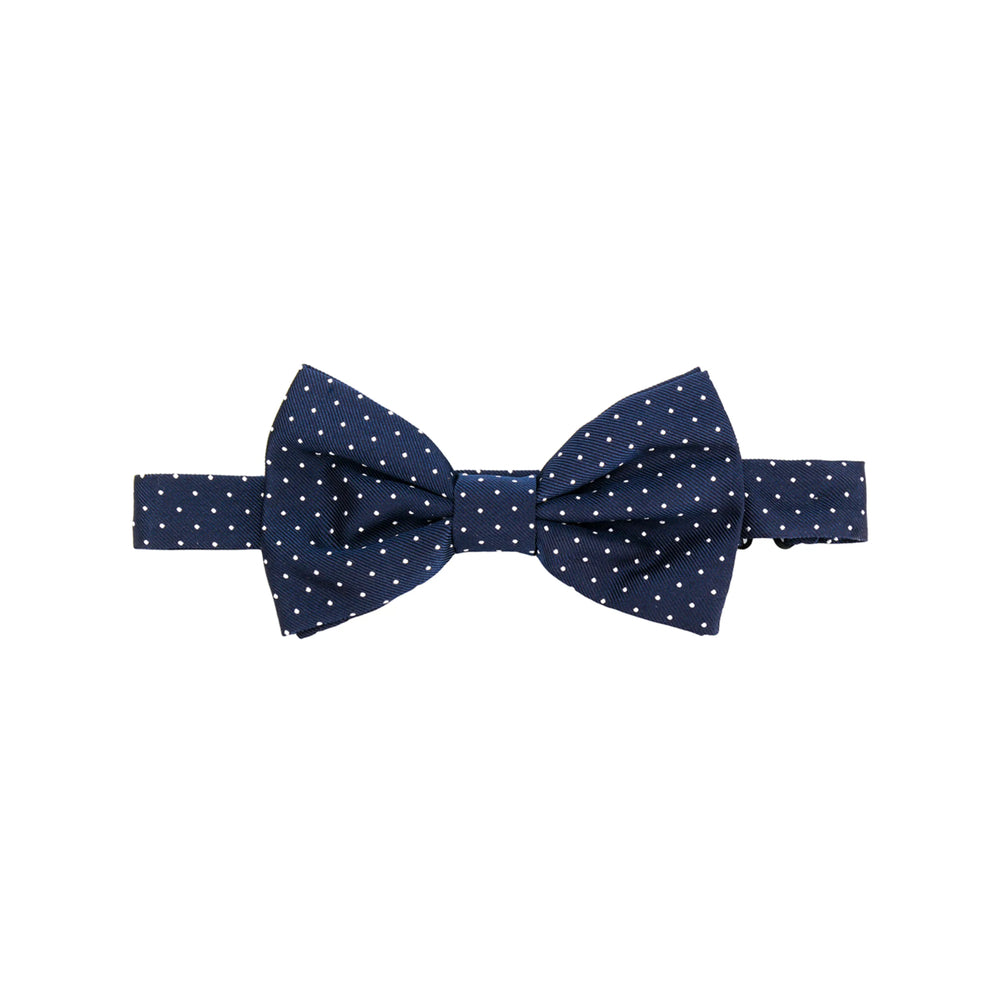 Lady Anne Jacquard Silk Bow Tie — Navy by Lady Anne