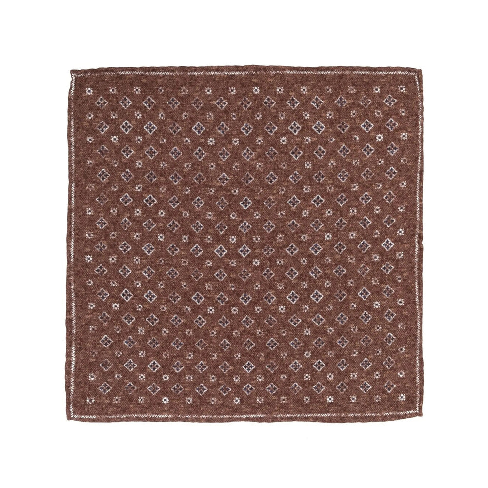Lady Anne Floral Print Silk Scarf — Brown by Lady Anne