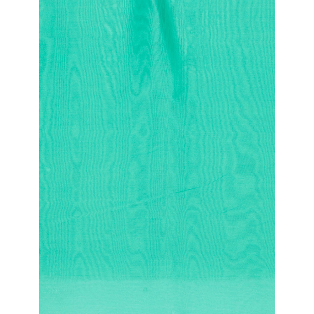 Lady Anne Pure Silk Scarf — Green, view 2
