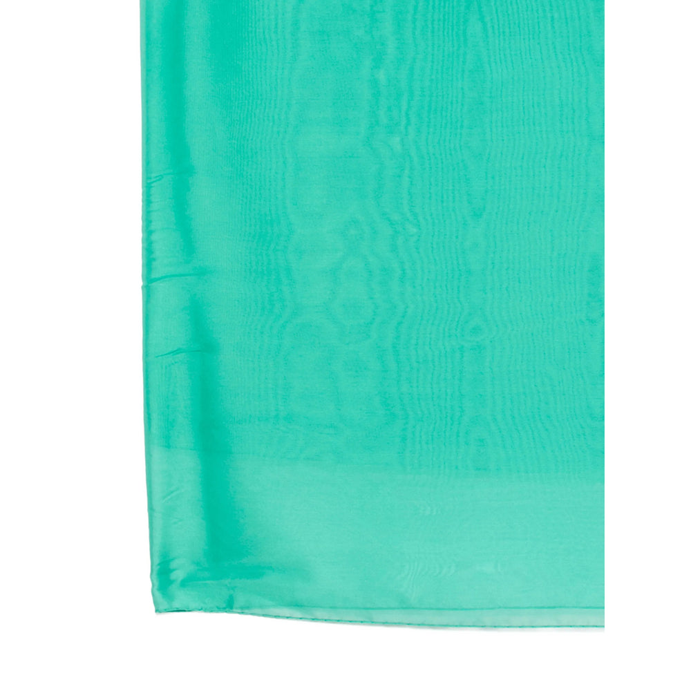 Lady Anne Pure Silk Scarf — Green, view 3